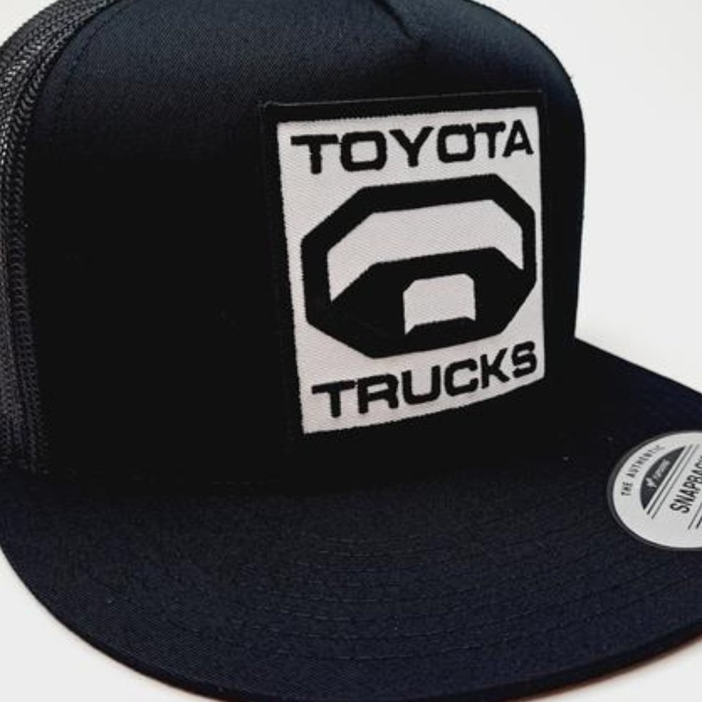 Retro TRD Toyota Trucks Embroidered Patch Flat bill Trucker Mesh Retro Cap JDM
